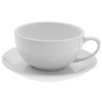 سرویس فنجان و نعلبکی ایتالیااف سفید (سایز 10) درجه عالی زرین