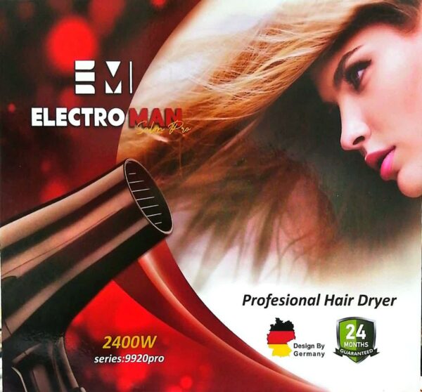 سشوار حرفه ای الکترومن مدل 9920pro